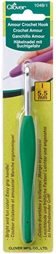 Clover Crochet Hook Amour Size I 5.50mm - 1 - size: 1 (I 5.50mm)