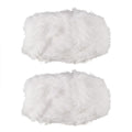BEEFLYING 2 Roll Skeins Super Soft Fur Yarn Chunky Fluffy Faux Fur Yarn Fluffy Eyelash Yarn for Crochet Knit Blanket Rug Clothes Knitting-2×30m(2×32.8yds,51g×2) - color: White