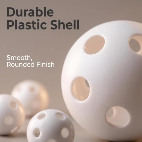 10 Pcs White Rattle Balls Inserts Rattle Box Repair Noise Maker Noise Maker Insert Rattle for Puppet Pet Rattles and Rings