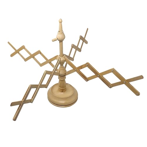 Hand Operated Yarn Ball Winder | Swift, Yarn, Wool, and String Holder| Knitting & Crochet Accessories Galaxy Indiacraft - color: Natural Beechwood Swift