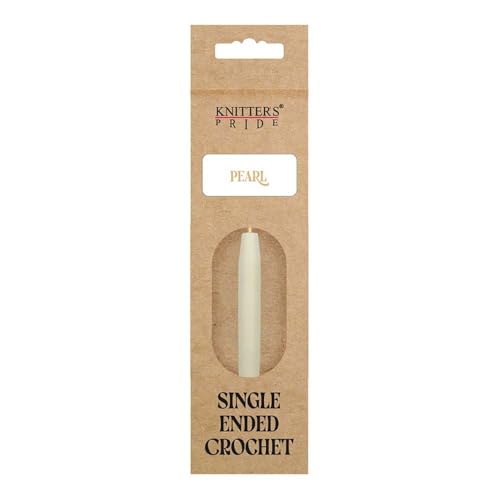 Knitter’s Pride Pearl Single-Ended Aluminum Crochet Hook - 3.00mm - size: 3.00 mm