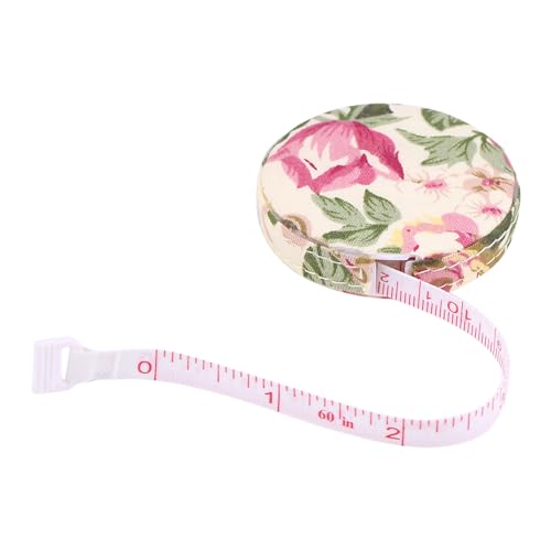 Accurate Tape Measure Tapeline Body Fitness Measuring Body Tailor Sewing Craft Cloth Measuring Tape 60 Inch/1.5M Dual Sided Retractable Ruler (Rural Rose)