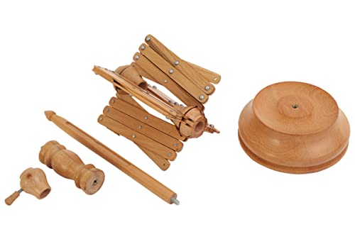 Handcrafted Wooden Table Top Yarn Swift – Beechwood Umbrella Swift for Knitting & Crocheting – Premium Yarn Winder Tool for Crafters & Fiber Artists – Smooth & Durable Design - color: Beachwood (Swift)