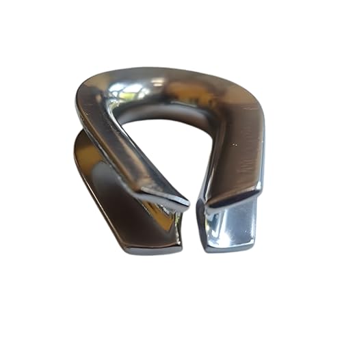 MarineNow Extra Heavy Duty Wire Rope Thimble 316 Stainless Steel Choose Size and Quantity (5/8", 01-Pack) - size: 5/8", style: 01-Pack