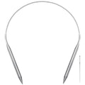 Aolfior Stainless Steel Circular Knitting Needles Size 10.75 16 Inch 7.0 mm Set Round Metal(Silver, 16 inch-10.75-(7.0mm)) Suitable for Beginners and Experienced Knitters Alike. - size: 16 inch-10.75-(7.0mm)