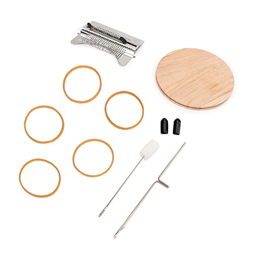 GBSCLOVER Darning Loom, Multifunctional Patch Maker Loom, 21 Hooks Mini Darning Machine, 5.5x5.5in Looms Patch Kit for Repair Small Holes in Clothes, Socks, Weaving Tapestries