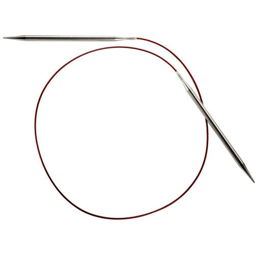 ChiaoGoo Red Lace Circular 32 inch (81cm) Stainless Steel Knitting Needle Size US 9 (5.5mm) 7032-9 - color: Red, size: US 9 / 5.5 mm