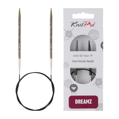 KnitPro Dreamz Fixed Circular Needles 16" (40cm) | US Size 7 (4.5mm) - size: US 7 (4.5mm)