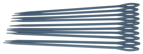 School Specialty Colonial Needle Long Weaving Needles, Plastic, 6 Inches, Pack of 10, Blue
