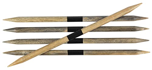 Lykke Driftwood 8 inch Double Pointed Knitting Needles, Set of 5 (US 11 / 8mm) - size: US 11 / 8mm