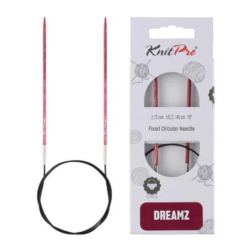 KnitPro Dreamz Fixed Circular Needles 16" (40cm) | US Size 2 (2.75mm) - size: US 2 (2.75mm)