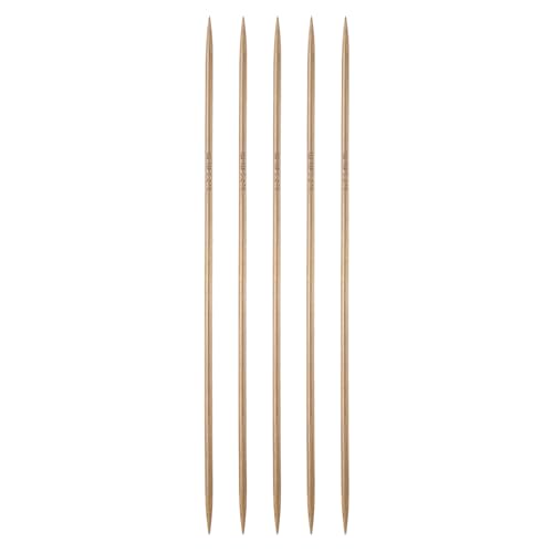 HARFINGTON 5Pcs Bamboo Knitting Needles Double Pointed Size US 3(3.25mm) Carbonized 7.9 Inch(20cm) Straight for Handmade Creative DIY Knitting Craft Yarn - color: Brown, size: US 3(3.25mm)