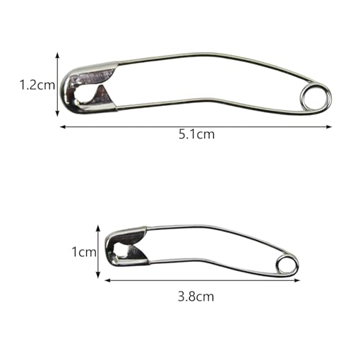 200pcs Curved Safety Pins Quilting Basting Pin Bent Safety Pins for Quick Basting Knitting and Quilting (1.5 Inch) - size: 1.5 Inch