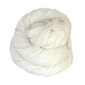 KNITSILK Poly Cotton Ribbon Yarn – Natural White Ribbon Yarn for Knitting, Crochet, Weaving, Macramé & DIY Crafts, Lightweight Textured Fiber, 22 Yards (20m), 45g Skein