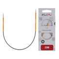 KnitPro Zing Fixed Circular Needles Asymmetrical 10" (25cm) | US Size 1 (2.25mm) - size: US 1 (2.25mm)