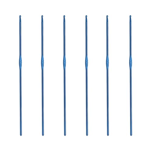 Skweawert 6Pcs 2.5mm Stainless Steel Crochet Hook | Bulk Hand Needles, for Beginners, Women, College Students, Crocheters - size: 2.5mm