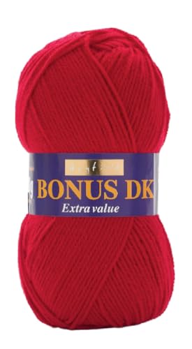 Hayfield Bonus DK - Signal Red (977) - 100g - color: Signal Red