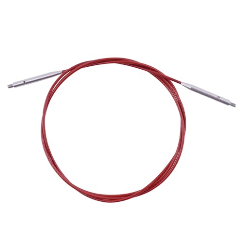 WAZAIGUR Interchangeable Circular Knitting Needles Cable 32inch/80cm | Durable, Smooth, Fit Interchangeable knitting needles, Polished Metal Connector Head, Metallic Cable - size: 32inch/80cm