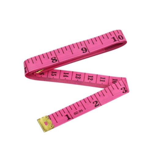 Pink Flexible Tape Measure, 60 Inch/150cm Double-Sided PVC Fiber Tape for Waist, Height, Body Measuring and Sewing Crafts, Sewing Tape Measures, Tape Measures