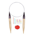 Weabetfu 32inch Bamboo Circular Knitting Needles US Size 15(10mm) | Premium Circular Needles Handmade DIY and Any Weave Yarn Projects,Include Knitting Accessories - size: US 15(10mm)