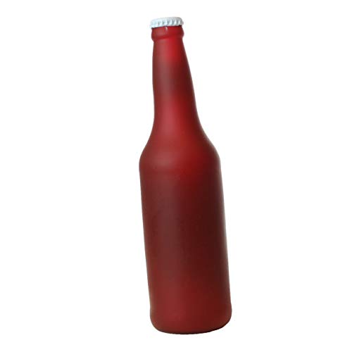 SILLY SQUEAKERS Tuffy 2 Pack Beer Bottle Dog Toy: Squeaky Dog Toy, Washable and Floats, Vinyl - color: 2PK Brown Deers Bite Beer Bottle