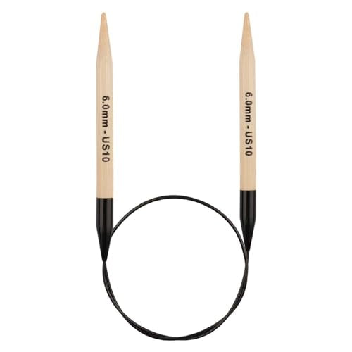 Knitter’s Pride Bamboo Luxe Fixed Circular Needle 24""(60cm) - US 10(6mm) - size: 6.00mm