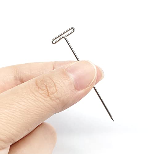 T-Pins, 50 Pack 2 Inch - T-Pins for Knitting, Wigs, Sewing & Office Wall