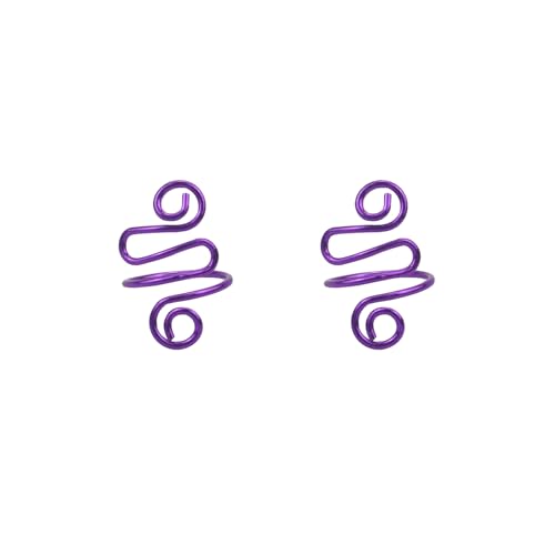 2Pcs Crochet Rings for Finger, Crochet Tension Ring for Crocheting Open Adjustable Yarn Guide Crochet Tension Ring Crochet Accessories Knitting Loop Ring for Finger (Purple), SATONBEYI - color: Purple-2P