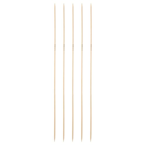 HARFINGTON 5Pcs Bamboo Knitting Needles Double Pointed Size US 0(2mm) Carbonized 7.9 Inch(20cm) Straight for Handmade Creative DIY Knitting Craft Yarn - color: Brown, size: US 0(2mm)