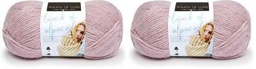 (1 Skein) Lion Brand Yarn Touch of Alpaca Yarn, Blush (Pack of 2) - color: Blush, size: 2 Pack