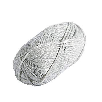 Knit Picks Wool of the Andes Gray 100% Wool Yarn Pack for Knitting | 10 skeins (500g total) of soft worsted weight crocheting yarn in Dove Heather color, good for felting. - color: Dove Heather