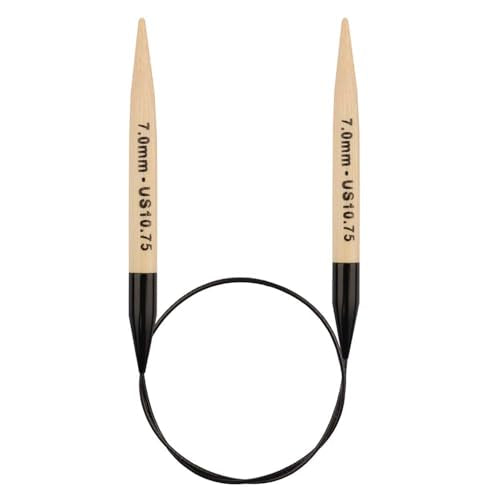 Knitter’s Pride Bamboo Luxe Fixed Circular Needle 24""(60cm) - US 10.75(7mm) - size: 7.00mm