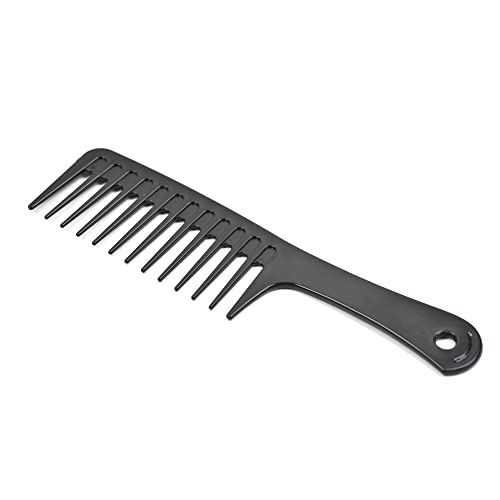 4 Pcs Wide Tooth Combs for Disentangling and Styling Long, Curly Hair (Black) - style: Wide tooth comb