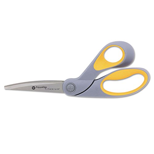 Westcott ExtremEdge Adjustable Tension Titanium Bonded Scissors, 9" Bent, Gray - color: ['Violet']