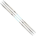 skacel by addi Flexiflips Basic Double Pointed Knitting Needles, 8 Inch (20 cm) Plated Brass Tips with Flexible Nylon Cord, 3 mm (US Size 2)