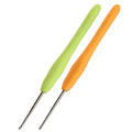YOJOB 2-Pack Small Size 1.5mm, 1.75mm Crochet Hooks, Ergonomic Crochet Hook | Super Smooth Knitting Needles with Soft Rubber for Beginner and Advanced (1.5mm, 1.75mm) - size: 1.5mm, 1.75mm