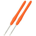 2Pcs 3.25mm Crochet Hooks, Ergonomic Crochet Hook for Arthritis | Knitting Needles for Beginners,Extra Long, Smooth, Comfortable for Knitting Sweaters,Scarves and Hats(Size D / 3.25mm) - size: 3.25mm