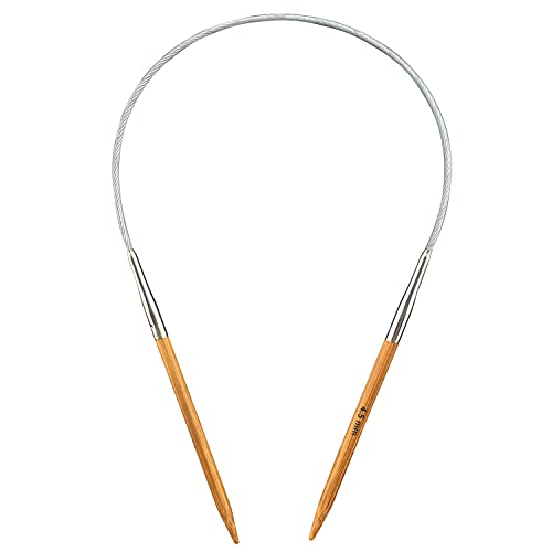 Mdoker Bamboo Circular Knitting Needle Size 7 16 Inch Circular Knitting Needles for Handmade Knitting DIY and Any Weaven Yarn Projects(US Size 7,4.5mm) - size: US-7-(4.5mm)