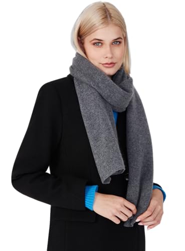 Cashmere Knitted Scarf for Women by Style Republic - color: Gray