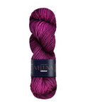 CIRCULO Veluna Yarn, Hand-Dyed Superwash Merino Wool, 100g / 382 Yards (350m), Fingering Weight, Premium Ultra Soft Luxury Fiber for Knitting & Crochet, Color 6313 - BlackBerry - color: 6313 - Blackberry, style: 1-Pack