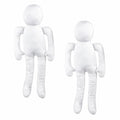2 Cloth Doll Body Model Blanks – Pre‑Stuffed Muslin Craft Bodies, 18" - color: 2 White Dolls (18”)