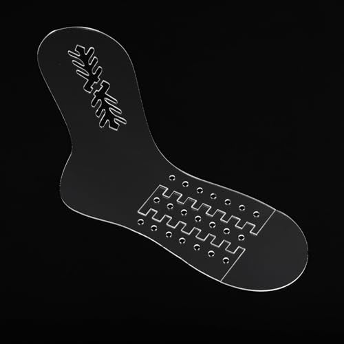 PATIKIL Sock Blocker, 1 Pair Adjustable Socks Blocker Acrylic Stretcher Large Small Funny DIY for Knitting Crochet Socks