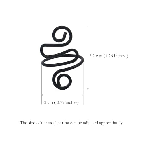 4Pcs Crochet Rings for Finger, Crochet Tension Ring for Crocheting Open Adjustable Yarn Guide Crochet Tension Ring Crochet Accessories Knitting Ring for Finger (Multicolor-B), SATONBEYI - color: Multicolor-B-4P