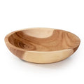 ANDALUCA Extra Large Hand Carved Round Decorative Teak Wood Bowl (16" Diameter) - size: 16" Diameter