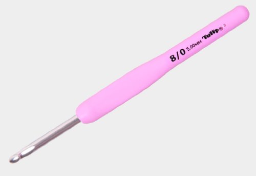 Tulip TER-10 ETIMO Rose Cushion Grip Crochet Hook Needle 8/0 (5.00mm) - size: 8/0