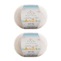 Susan's Family South African Soft Mohair Plus 2x20g/284Yds-Whitecap Gray | Soft and Durable Cobweb Weight Yarn, 56% Mohair 29% Nylon 13% Wool, 2x20g , 284Yds , for Knitting, Crochet and Crafts - color: 04#Whitecap Gray