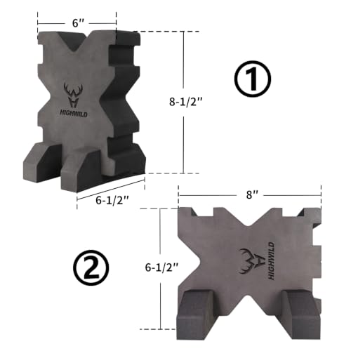 Highwild Shooting Foam Rest X-Block Bench Rest with Base - style: 1 PACK