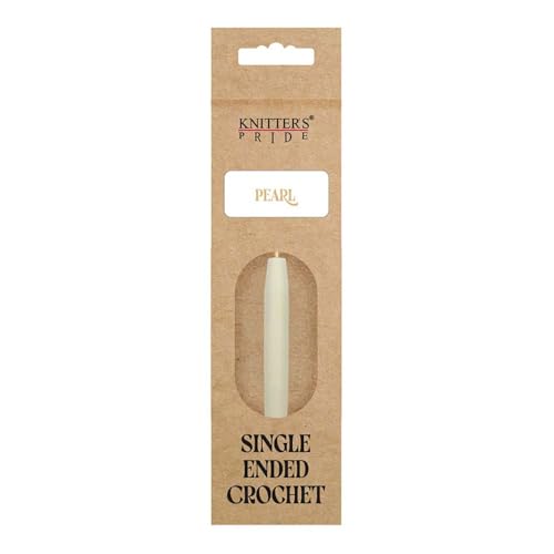 Knitter’s Pride Pearl Single-Ended Aluminum Crochet Hook - 10.00mm - size: 10.00 mm