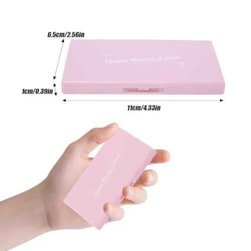 Joyzan Magnetic Needle Storage Case, Portable DIY Sewing Stitching Pin Box | Knitting Organizer Rectangle Manual Slim Line Keeper Cross Stitch Container Tool Holder for Needlework Embroidery Art Craft