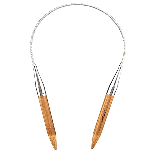Mdoker Bamboo Circular Knitting Needle Size 15 16 Inch Circular Knitting Needles for Handmade Knitting DIY and Any Weaven Yarn Projects(US Size 15,10mm) - size: US-15-(10mm)